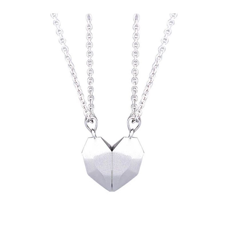Magnet Necklace Love Heart Broken