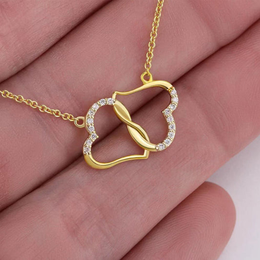 Double Heart Love Necklace