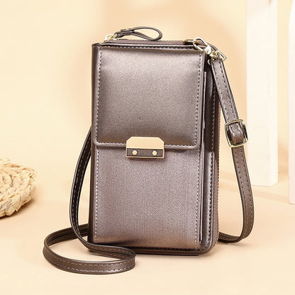 PU Leather Ladies Wallet Crossbody Bag