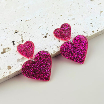 Acrylic Love Earrings Jewelry