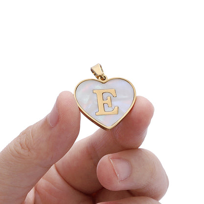 26 Letter Heart-shaped Necklace