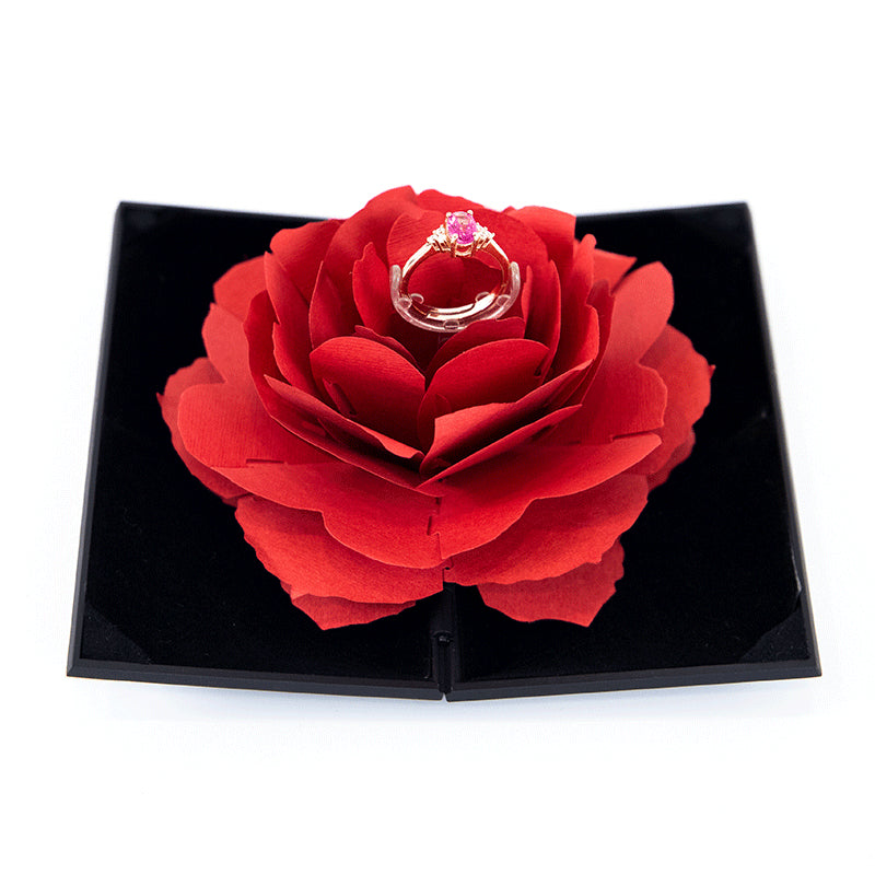 3D Love Box Heart-shaped  Ring Box