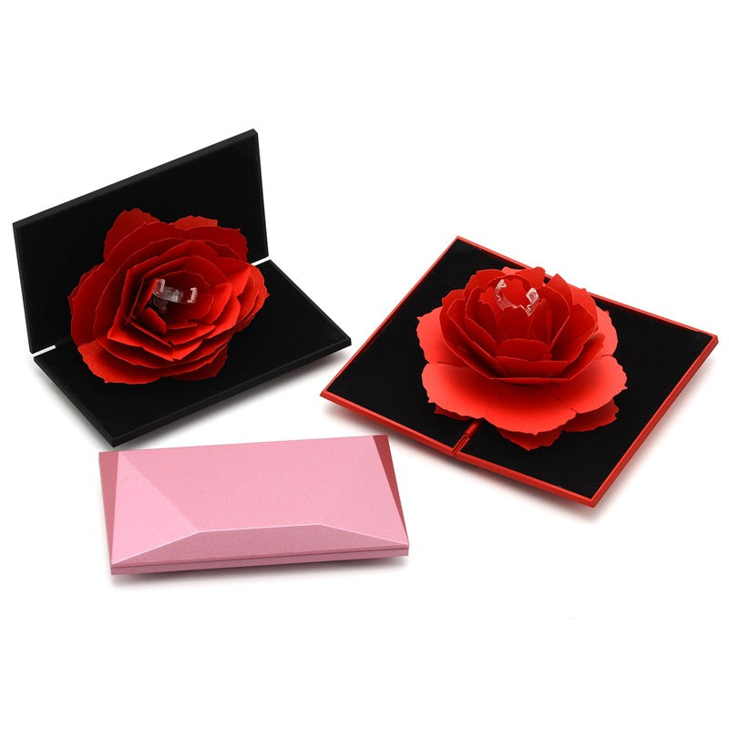 3D Love Box Heart-shaped  Ring Box