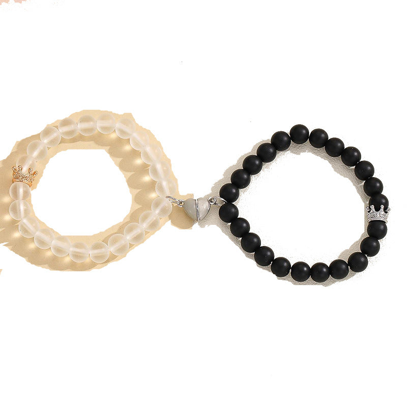 2pcs Crown Bracelet Luminou Heart Glow