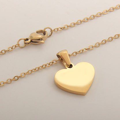 26 Letter Heart-shaped Necklace