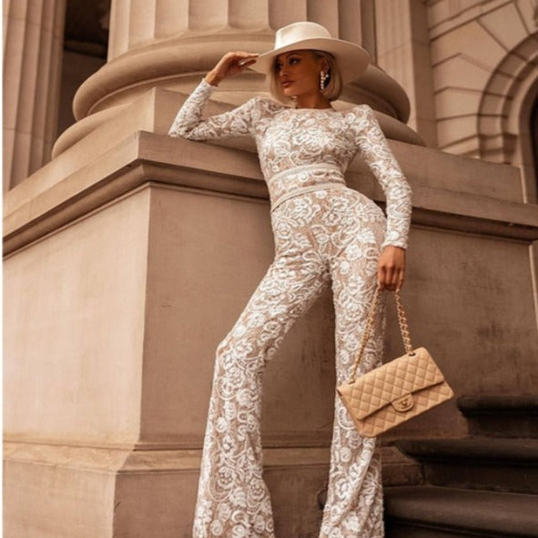 Sexy Lace Rompers Outfit