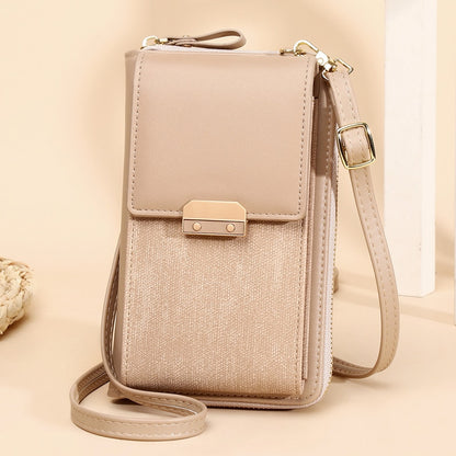 PU Leather Ladies Wallet Crossbody Bag